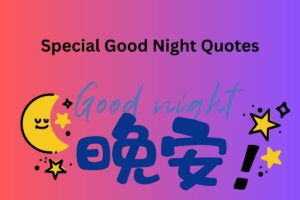 Special Good Night Quotes